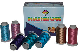 Rainbow Embroidery Threads