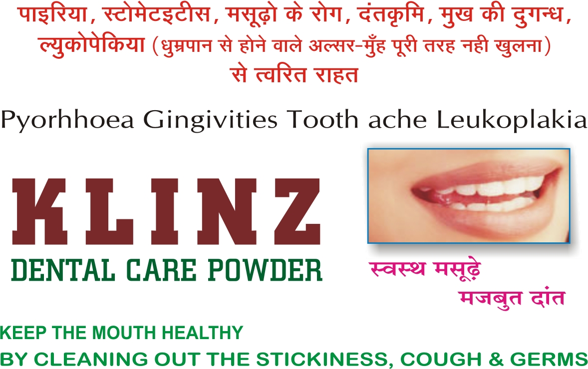 KLINZ herbal Dental Powder