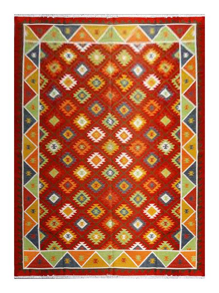 Hand Loom Weaving Wool Kilim Rug