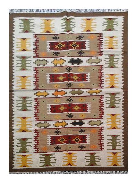 Handmade Persian Pile Wool Kilim Rug, Color : multi