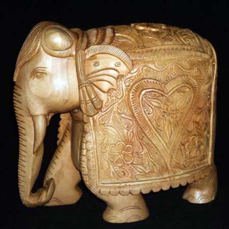 wooden elephant