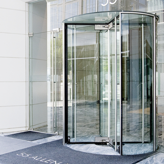 Revolving Glass Door