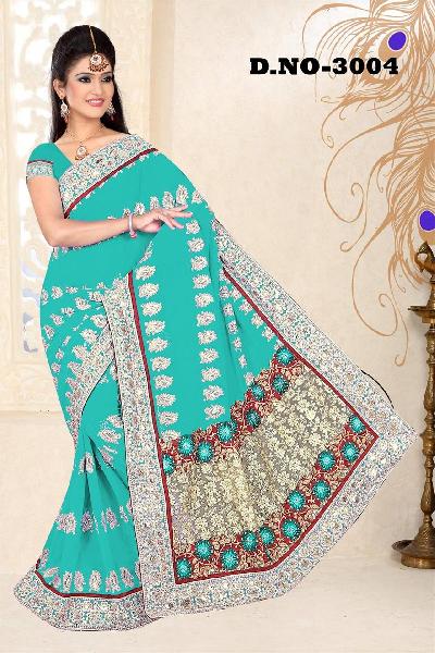 Aarya Ethnics Georgette Embroidered Sarees_DN-3004-A