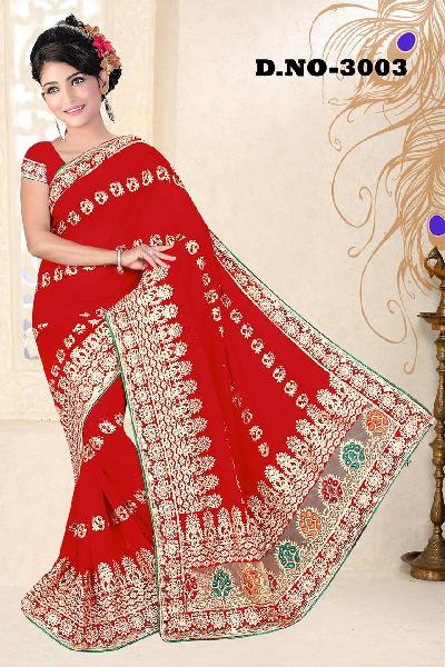 Aarya Ethnics Georgette Embroidered Sarees_DN-3003-D