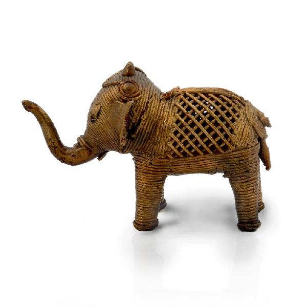 Little India Real Brass Exclusive Designer Elephant Statue