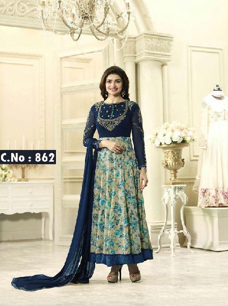 Designer Anarkali Salwar Suit, Size : 44