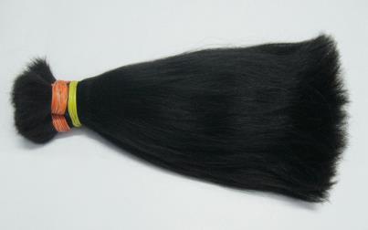 Black Single Drawn Human Hair, for Parlour, Personal, Style : Straight