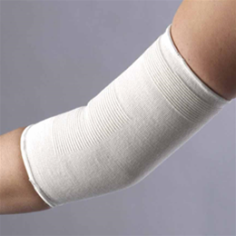 Elbow support with elastic pullover