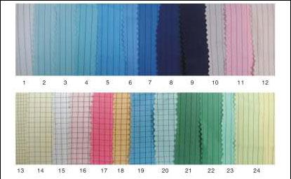 Anti Static Fabric Material Garment Stripe