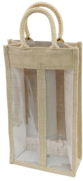 Jute Two Bottle  Bags