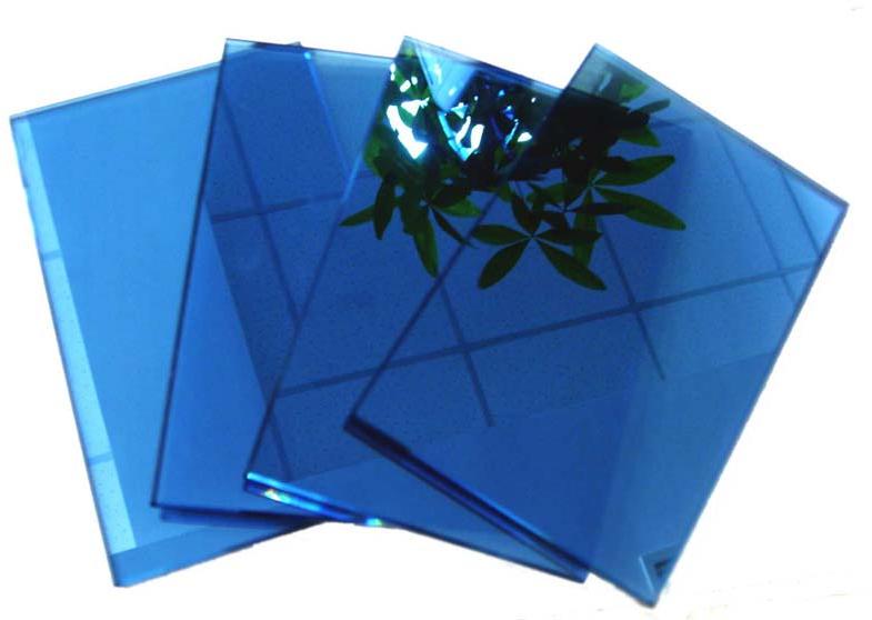 Dark Blue Reflective Glass