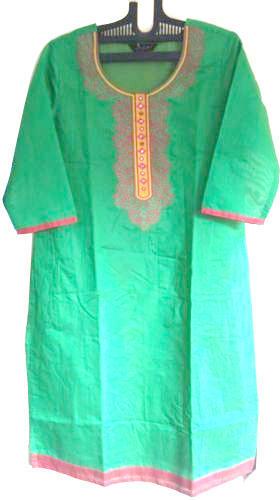 3/4th Sleeve Chanderi Kurtis