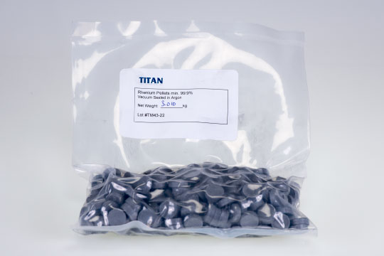 RHENIUM PELLETS