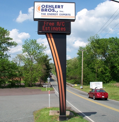 Pole Cabinets Signs