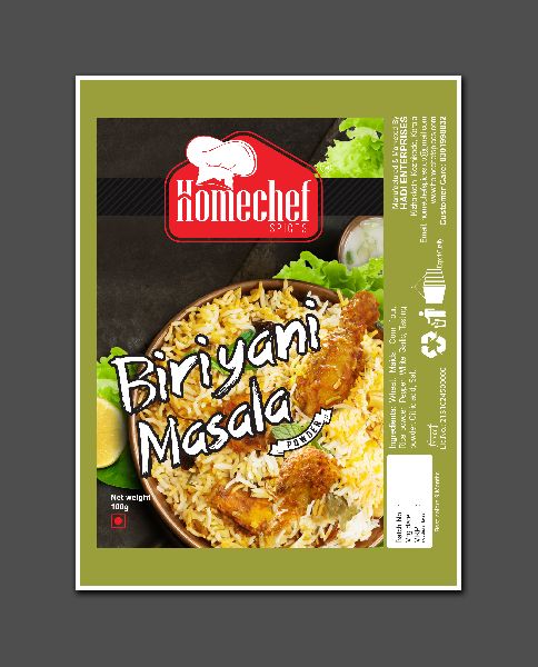 Homechef Spices Biriyani Masala, for Cooking Use, Certification : FSSAI Certified