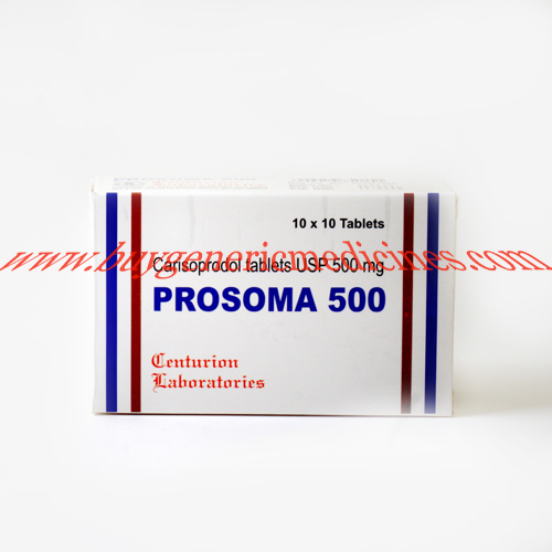 Prosoma 500mg Tablets, Packaging Type : Stripes, Plastic Bottle