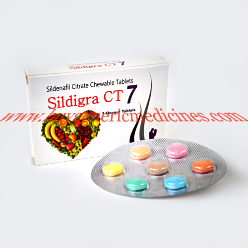 Sildigra CT 7mg Chewable Tablets, Packaging Type : Stripes