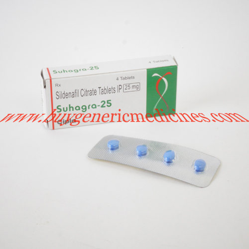 Suhagra-25mg Tablets, Packaging Type : Stripes