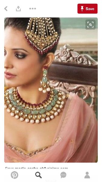 AC kundan full bridal set