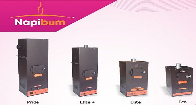 Sanitary napkin incinerator