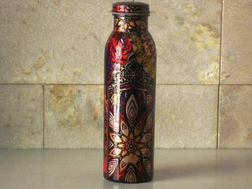 Copper Printed Water Bottle