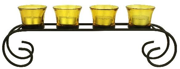 Four better glass candle stand