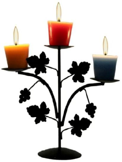 Grape Candle Stand with Candle