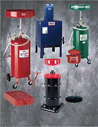 Used fluid systems and fuel caddies