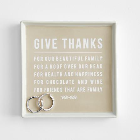 Give Thanks Porcelain Catchall