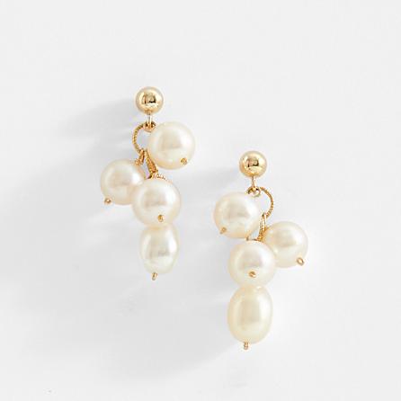 Mabel Chong Cluster Pearl Drop Earrings