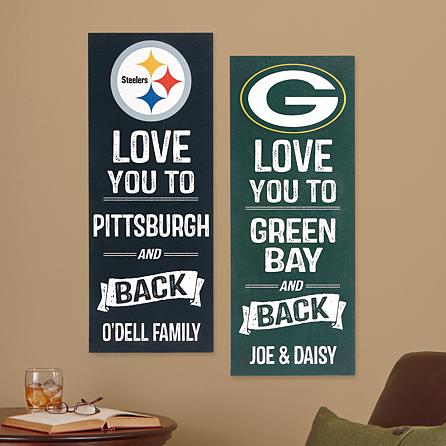 NFL Sports Love Wood Wall Plaque