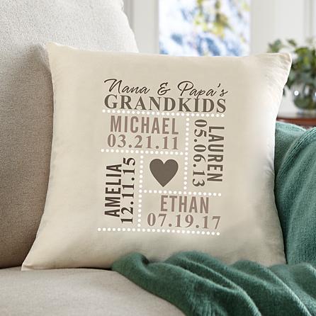 Our Grandkids Throw Pillow