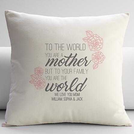 You Are the World Throw Pillow