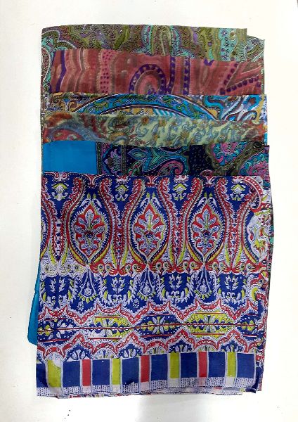 Digital flower print ladies silk scarves, Size : 22x72 inch
