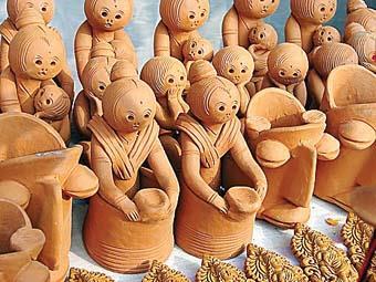 Clay Pottery Sculptures