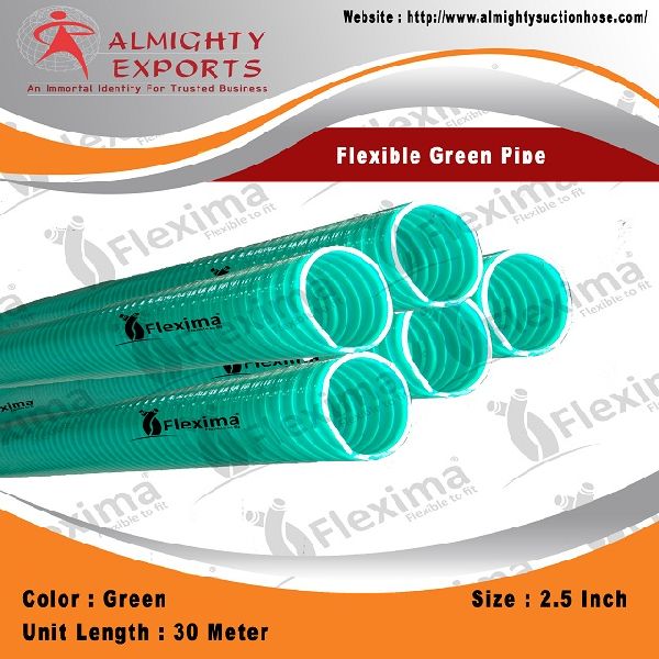 Green Flexima Super PVC Suction Hose