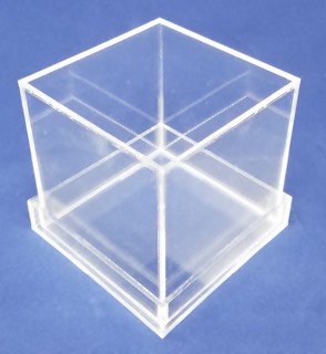 Clear Base Clear Acrylic Cube