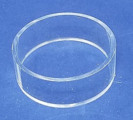 Clear Acrylic Open Ended Cylinder Rings