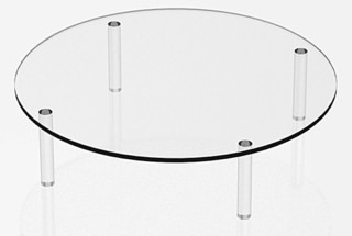 Clear Acrylic Round Table Risers