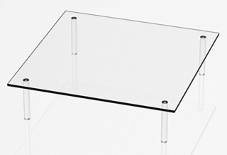 Clear Acrylic Square Table Risers