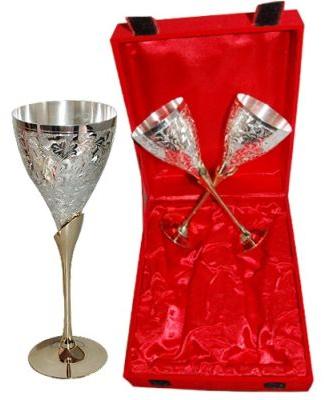 Silver Plated Wine Glasses