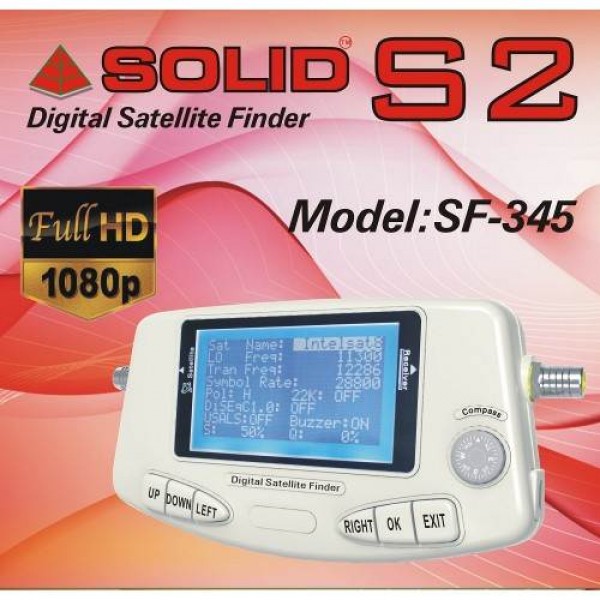 Solid SF-345 Digital DVB-S2 Satellite Finder
