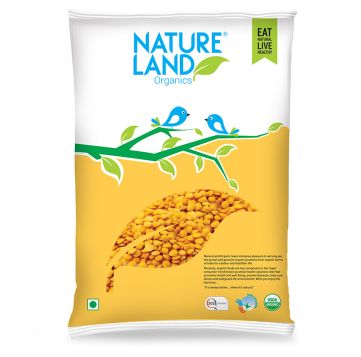 Nature Land Organic toor dal, Color : Yellow