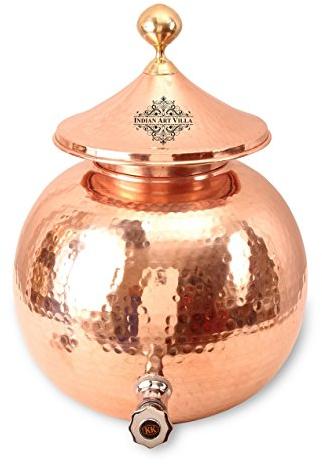 Copper Matka With Brass Tap