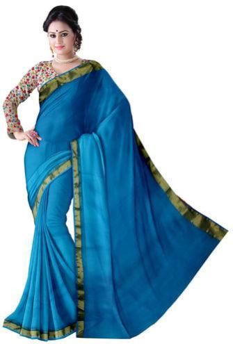 Plain Silk Saree