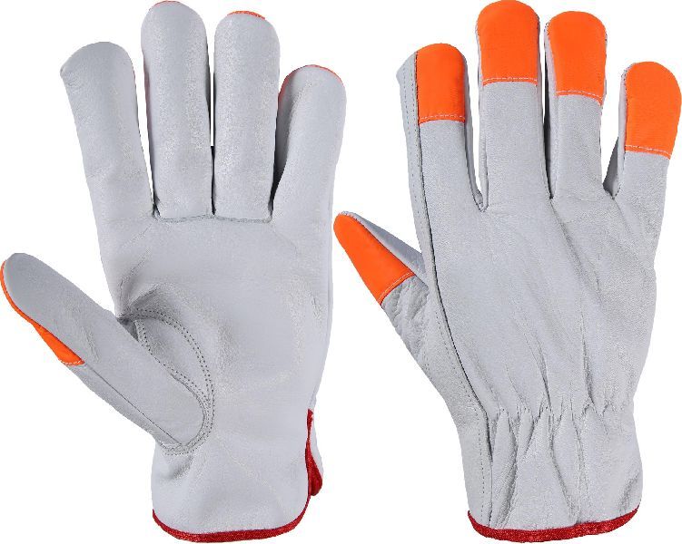 Best Quality High Vis Driving Gloves / Working Gloves / Leather Driving Gloves