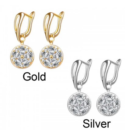 american diamond earring design