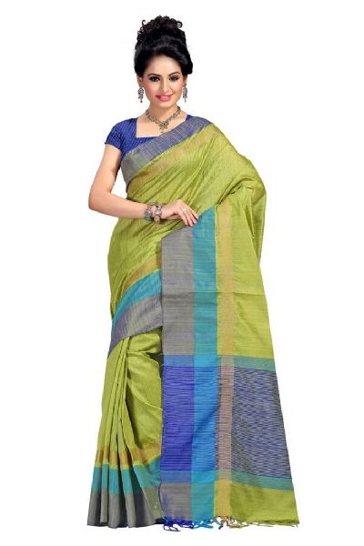 Tussar Silk Sarees, Pattern : Printed