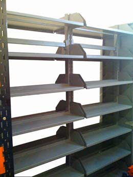 Steel shelving