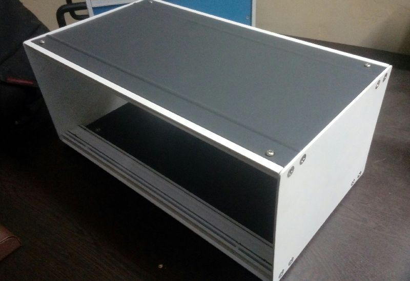 Rectangular Powder Coating Plain Aluminium instruments case, for Packaging of Electronics, Style : Modern